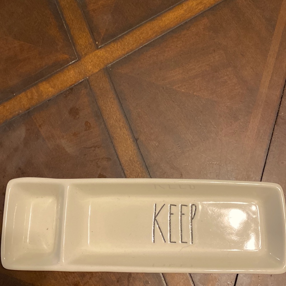 Rae Dunn “Keep” accent dish